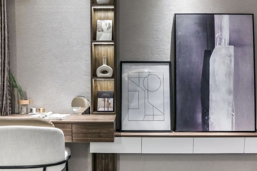 奥晨天元平墅现代样板房 | 极简与自然的完美融合-17