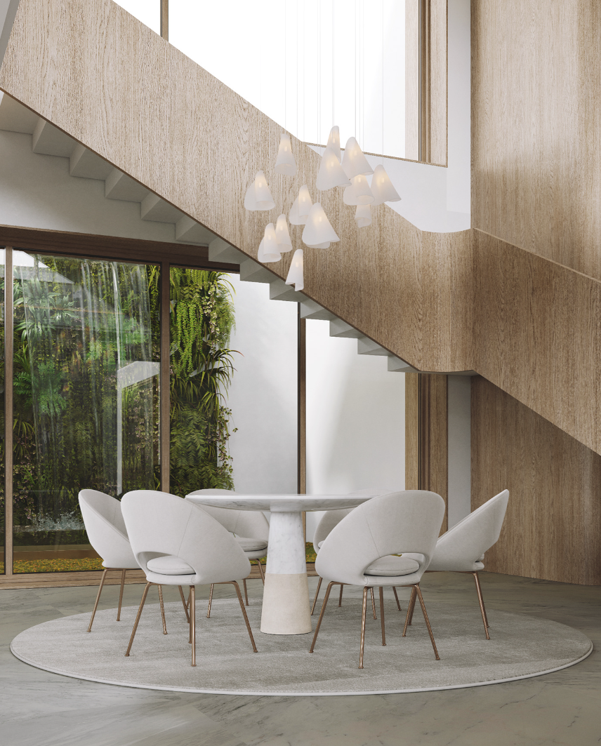 320㎡ 极简别墅 自然原木-6