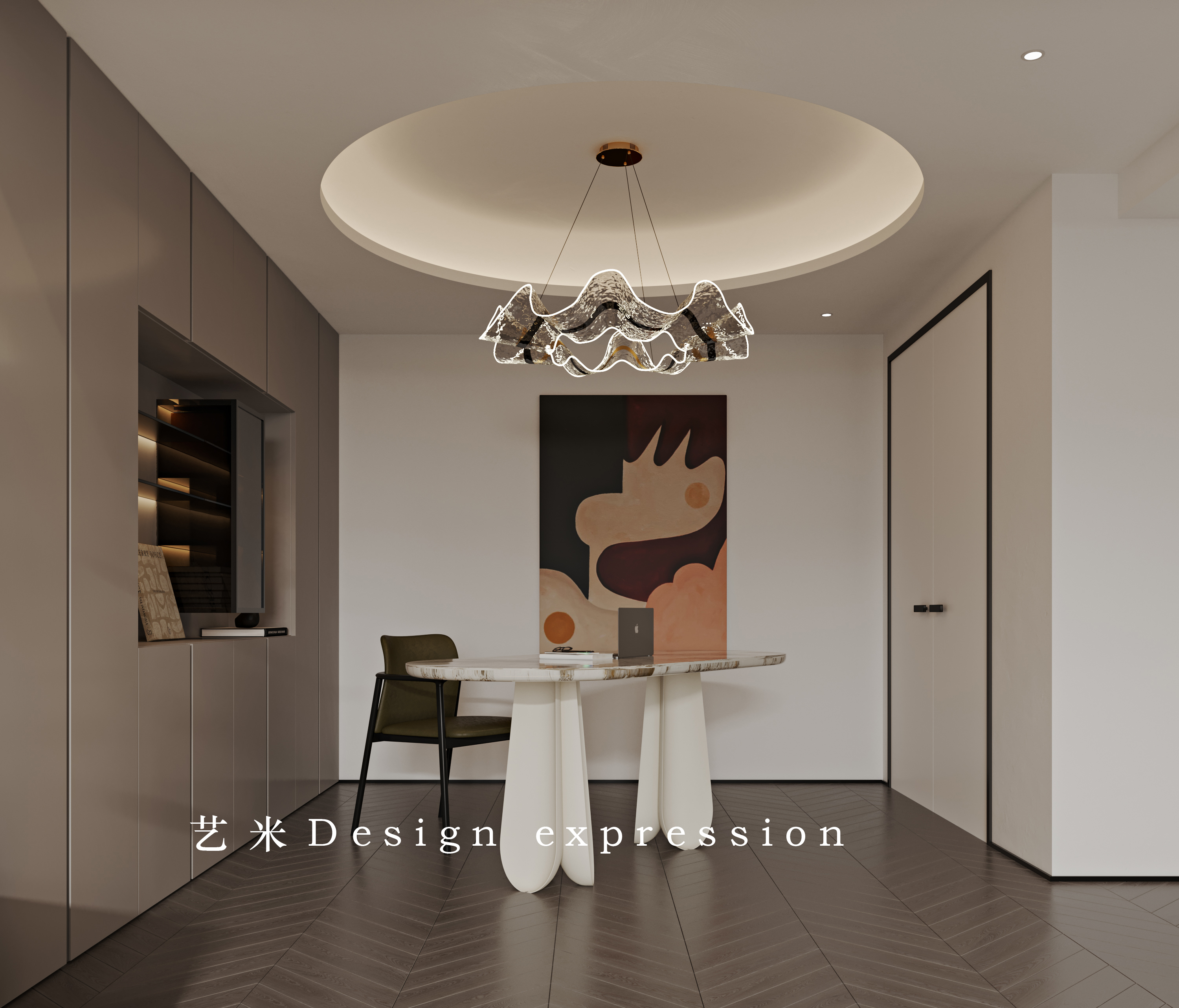 轻奢别墅-艺米效果图-21