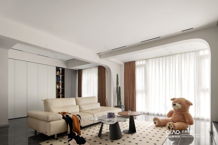 昱湖壹号现代简约风装修案例丨中国重庆丨重庆俏业家装饰-0