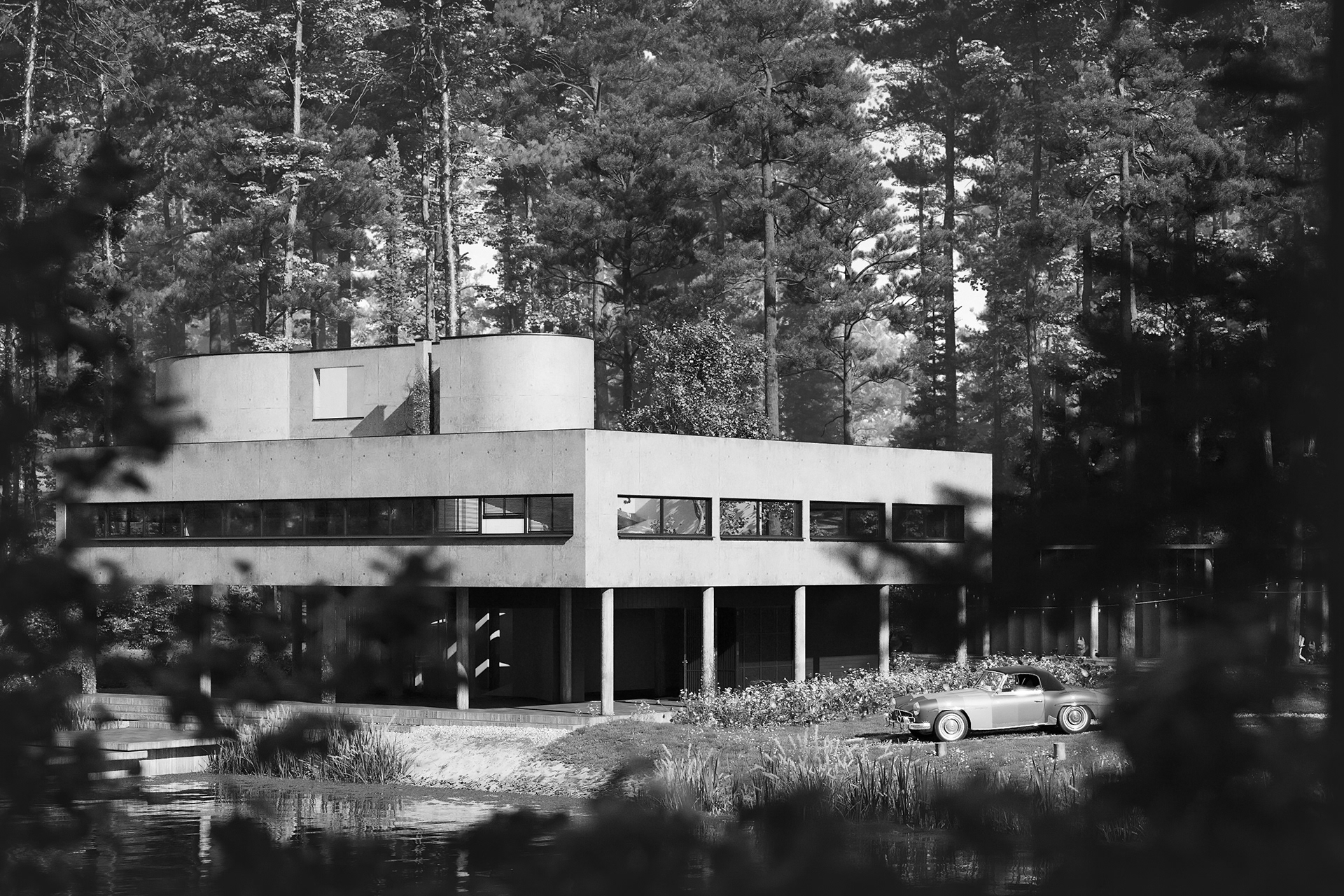 VILLA SAVOYE in the forest-12