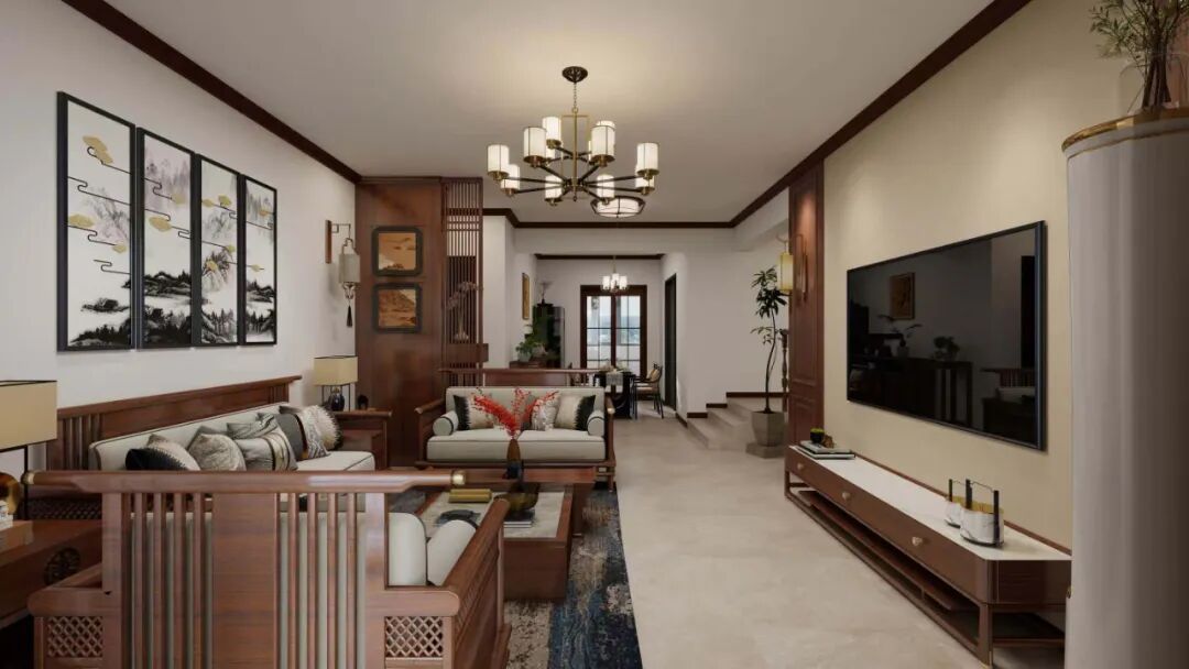 冶金小区|140㎡三居室新中式案例-25