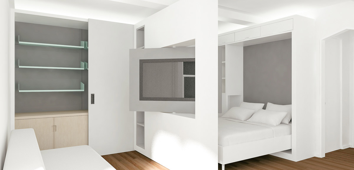 变变变5合1，曼哈顿微型公寓设计 / MKCA-60