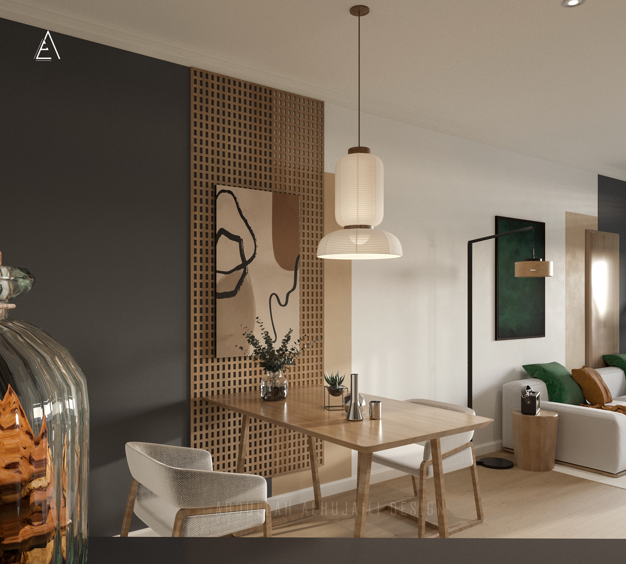 Interior design (Modern Boho-Chic Apartment)-7