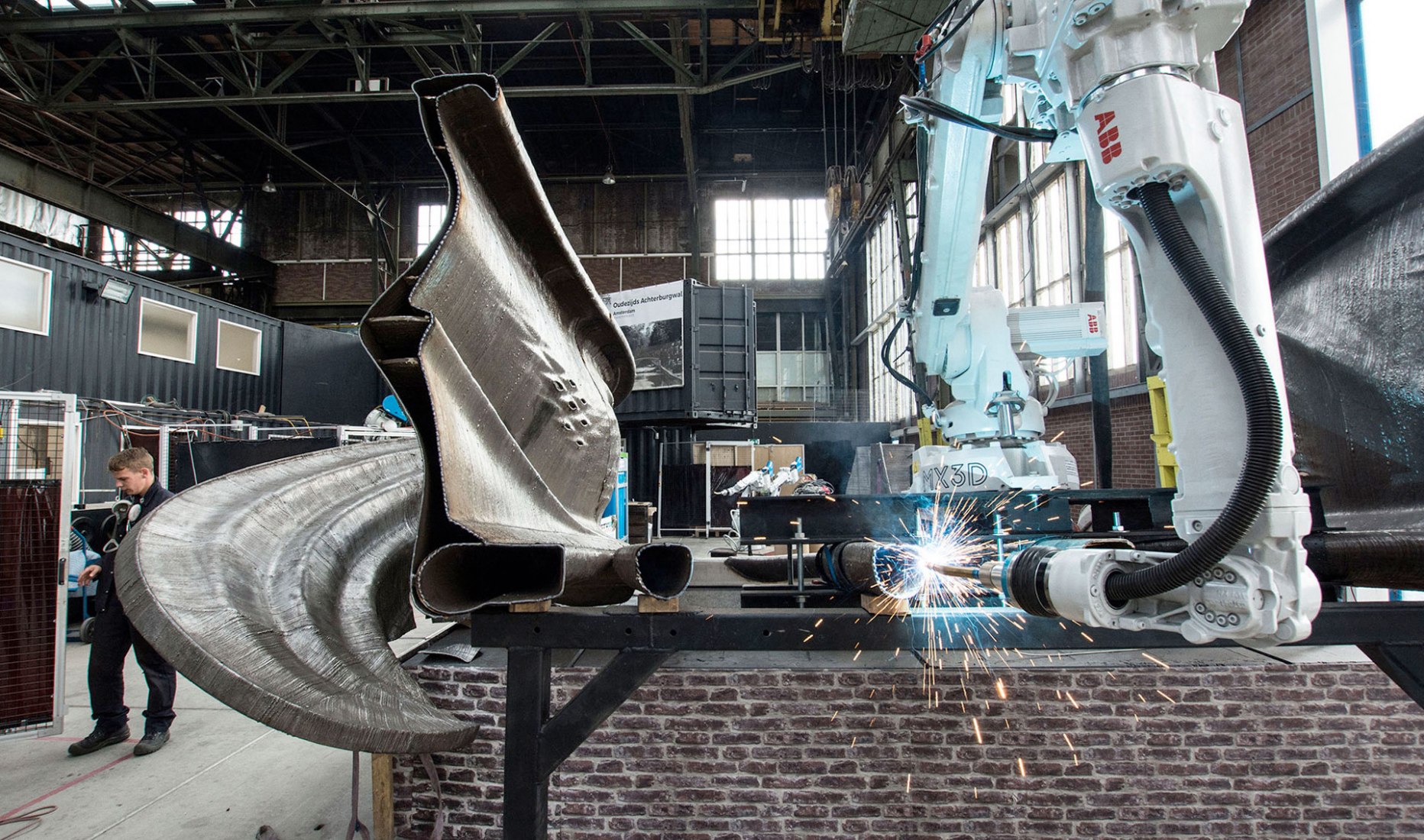 世界首个3D打印不锈钢桥丨荷兰阿姆斯特丹丨Joris Laarman Lab-14