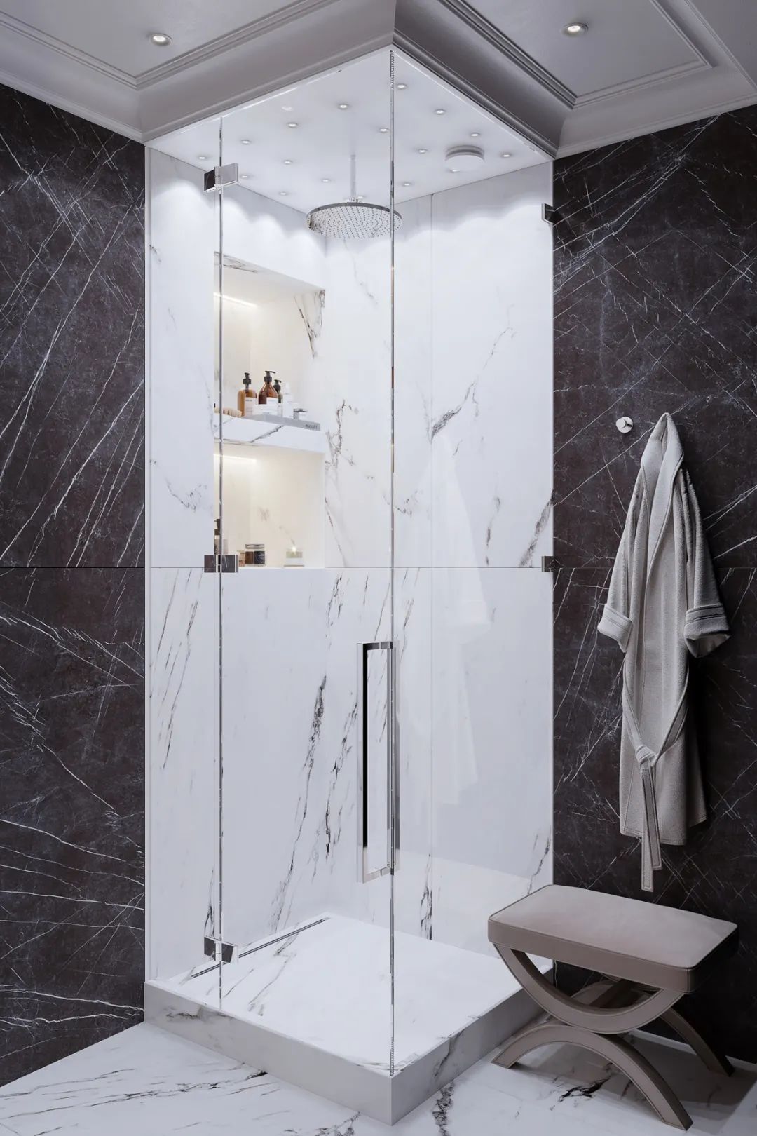 俄罗斯莫斯科 192·4㎡私人豪宅设计丨Julia Design-56