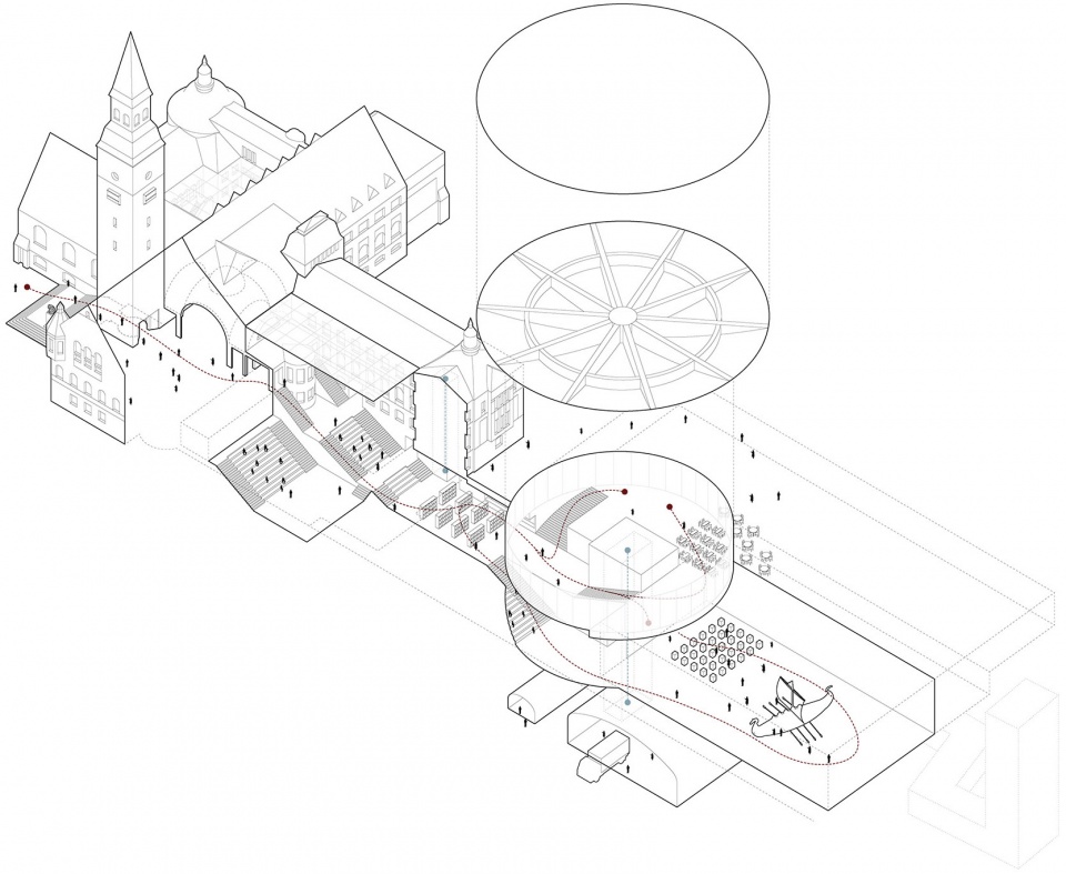 芬兰国家博物馆扩建 | 融入景观的悬浮屋顶与功能整合-26