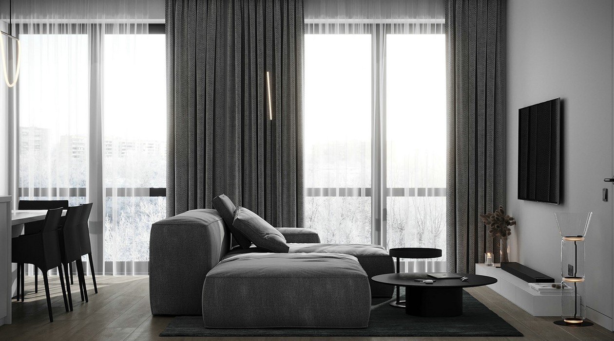 高级灰色系公寓-4