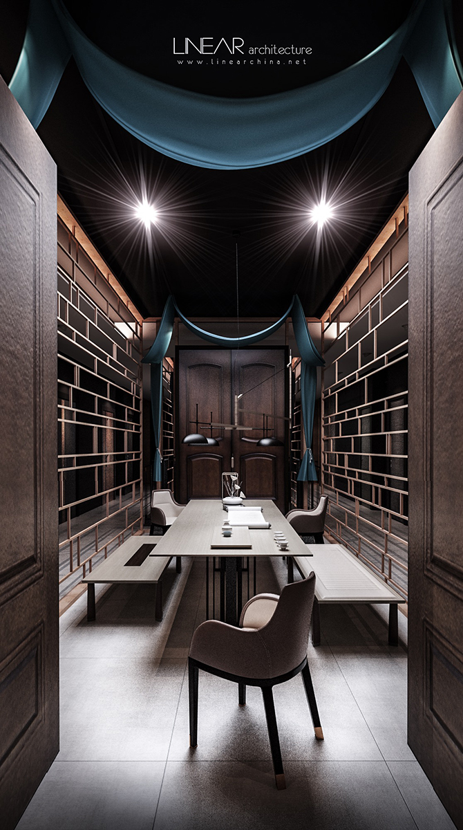 六重金属门 | 框体分隔的创意空间设计-10