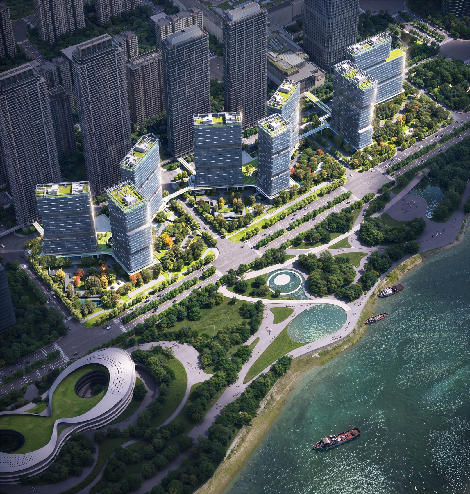 武汉长江天际丨中国武汉丨line+建筑事务所-4