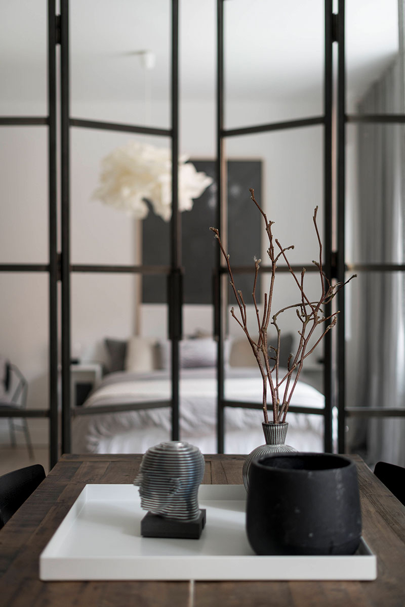 斯德哥尔摩 49 平米黑白木元素公寓-16