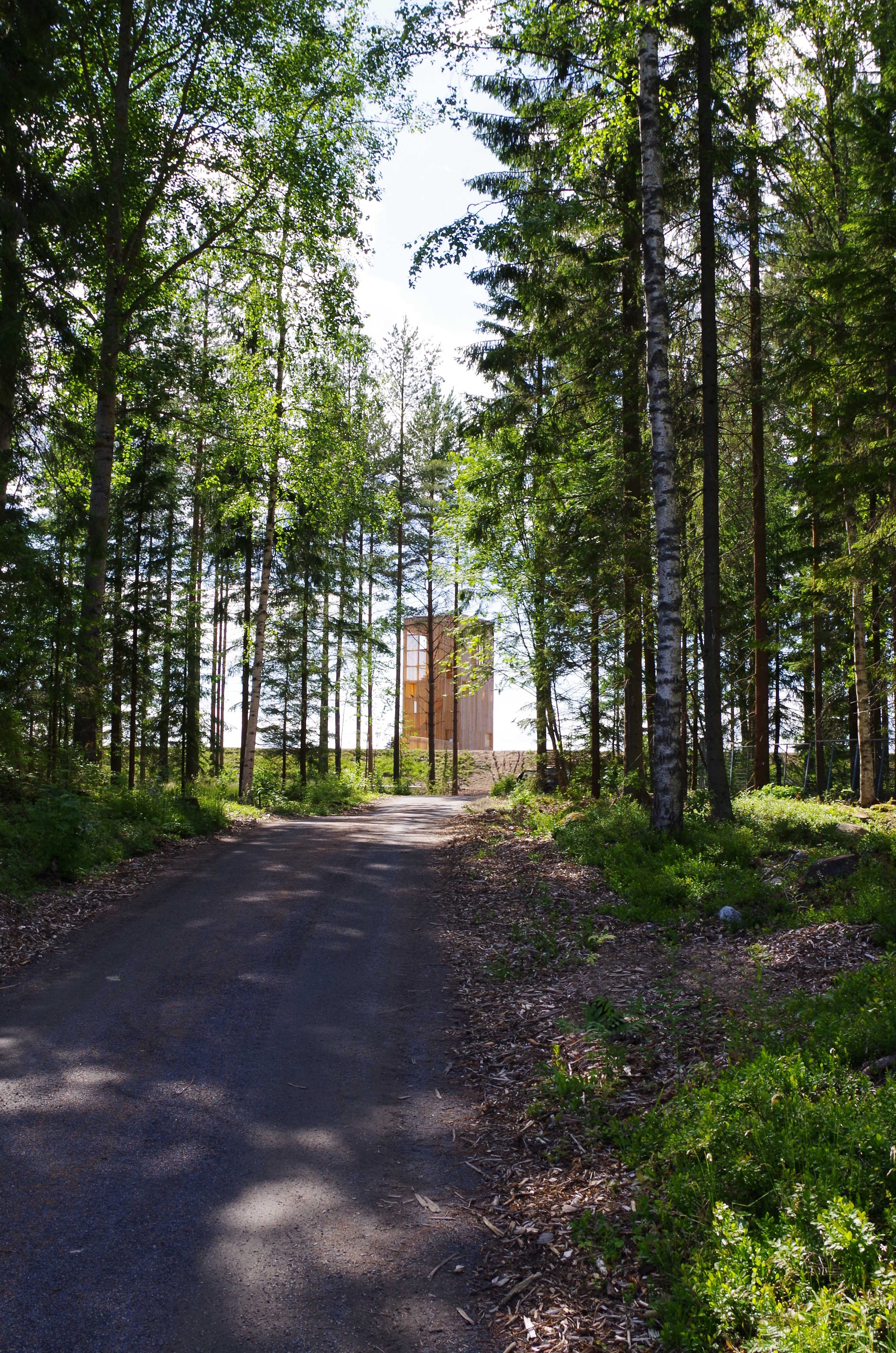 芬兰 Sein joki 市潜望镜塔——木构观景新地标-18