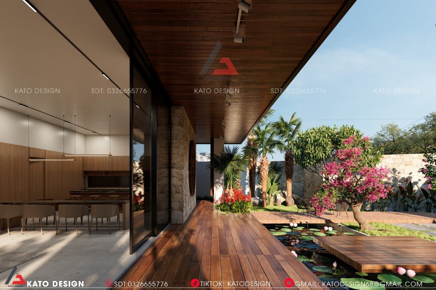 Mẫu Nhà Cấp 4 Có 2 Phòng Ngủ đẹp Cho Gia đình ở Nông Thôn-3