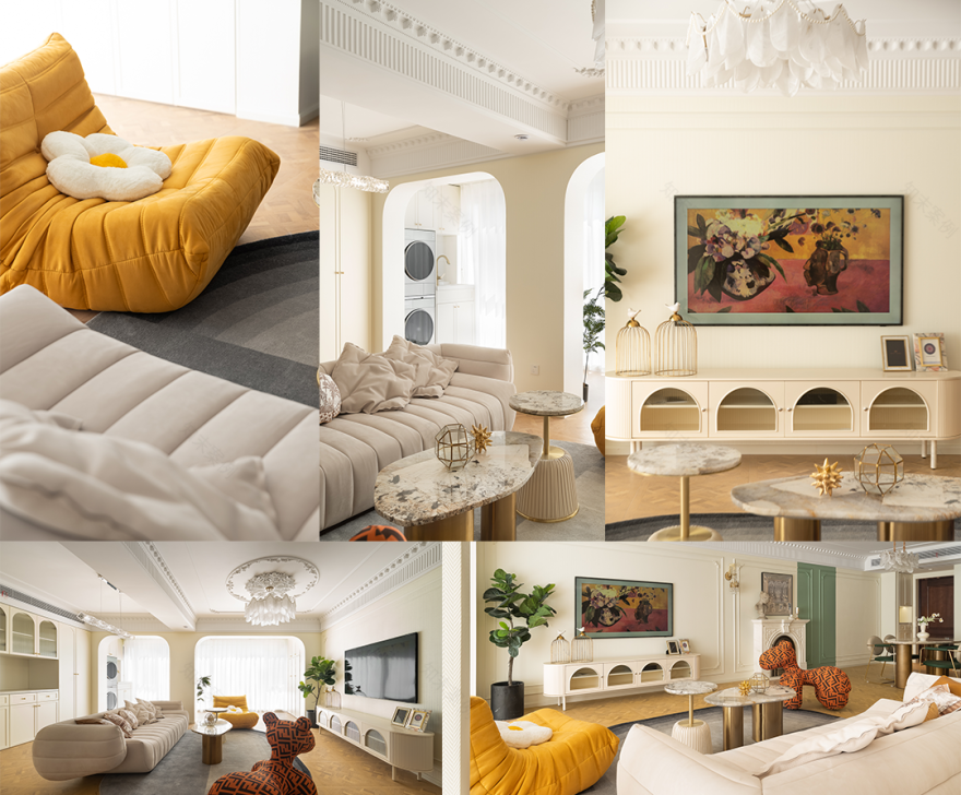 普罗旺斯阳光 · 120㎡奶油法式自在居所丨戚树芬-12