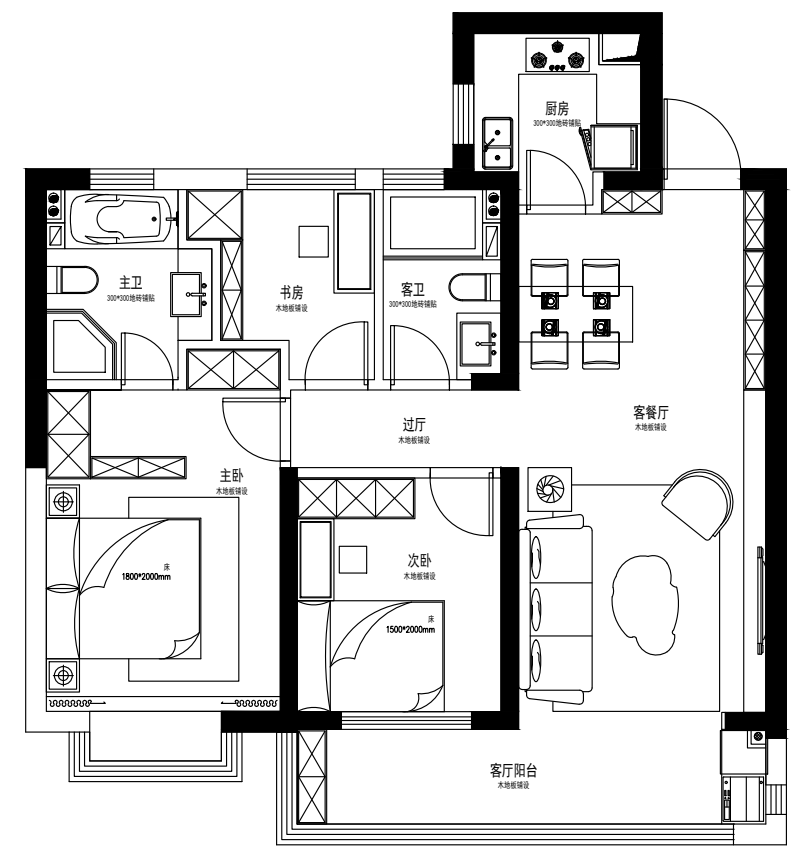 蓝光黑钻现代简约家居丨黄韵韵-10