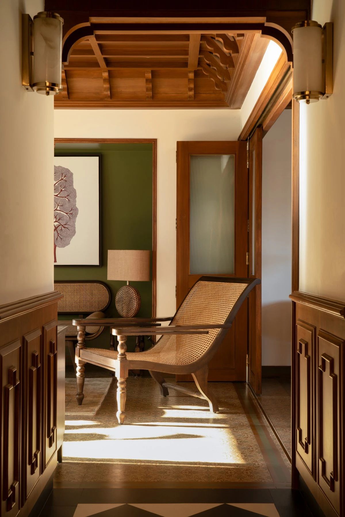 印度美学与现代方法相结合的室内设计丨对印度传统文化情有独钟的设计师-4