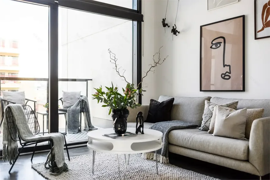 小户型大变身 | 34m2 屋顶露台打造明亮舒适家居空间-2