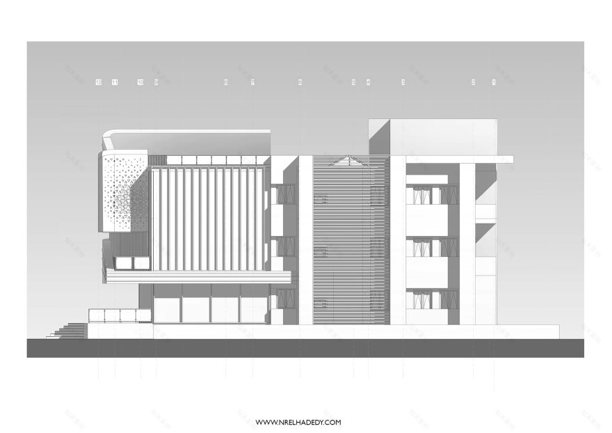 办公建筑丨NR Elhadedy-18