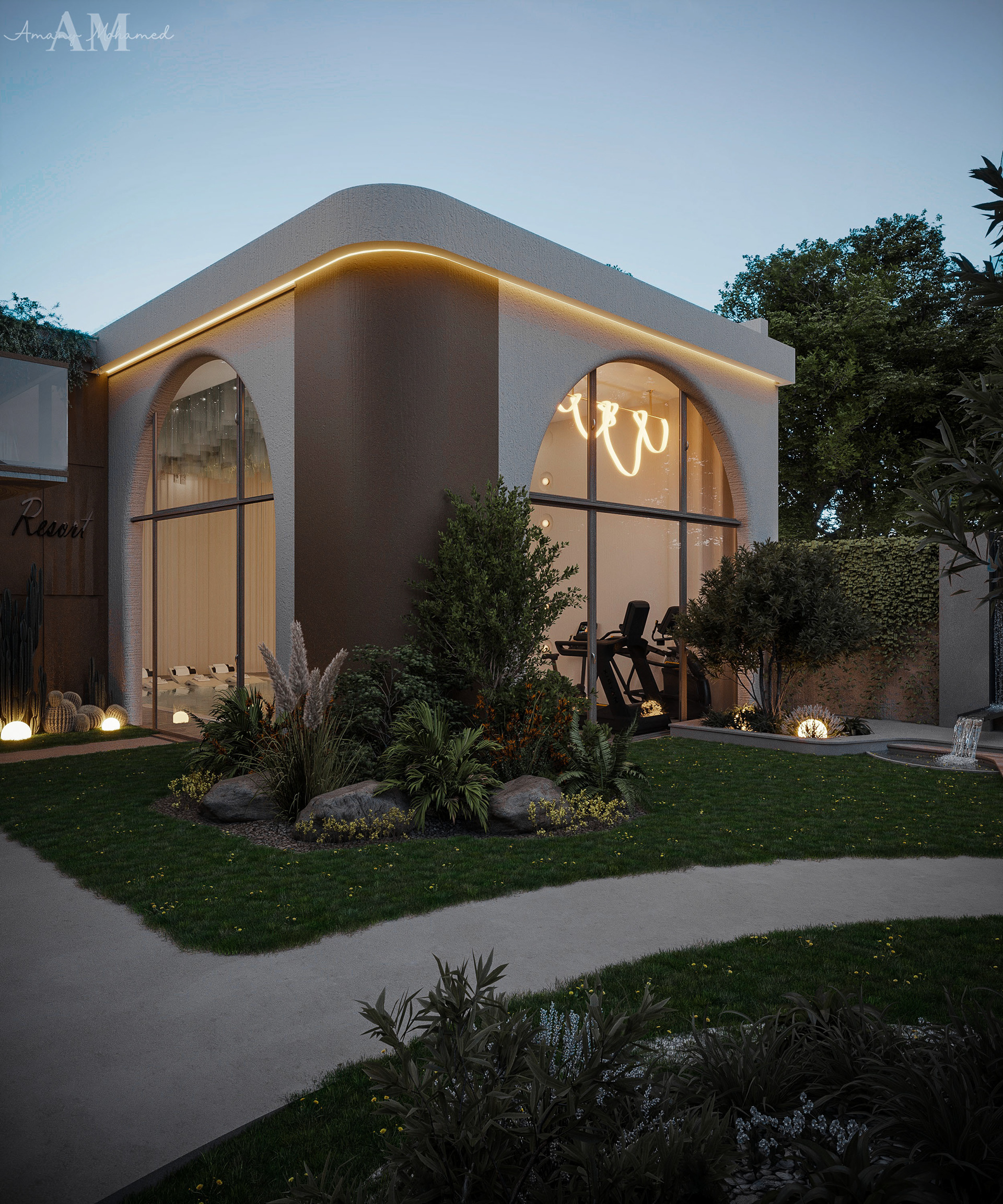 Beige Resort Design-1