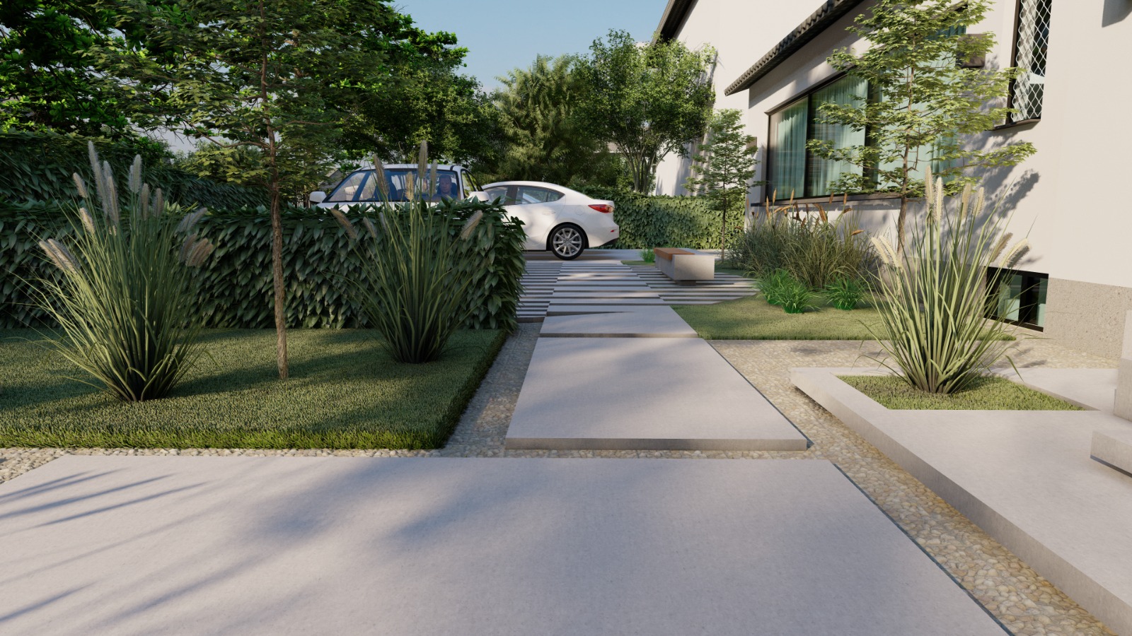 住宅前院景观设计丨ARKKO Designs-13