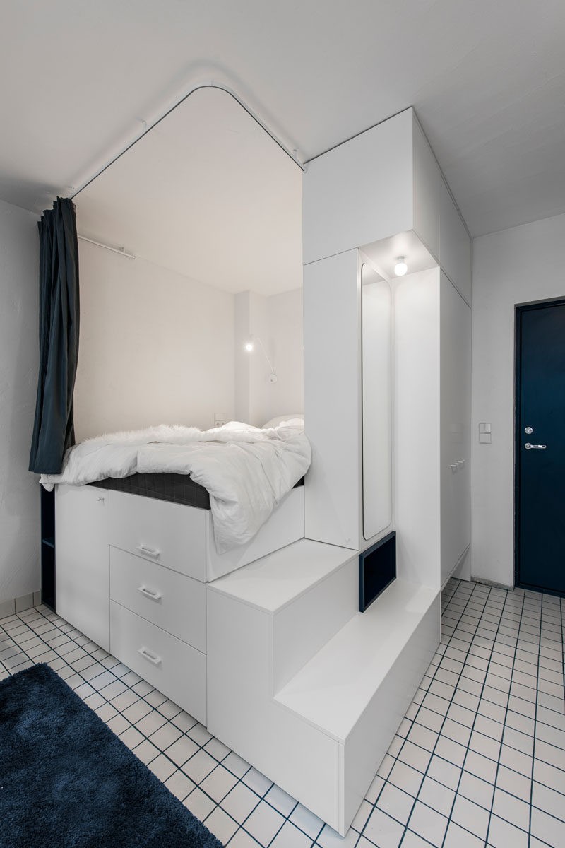 立陶宛 25m²色彩主题微型公寓 | 小空间大设计-5