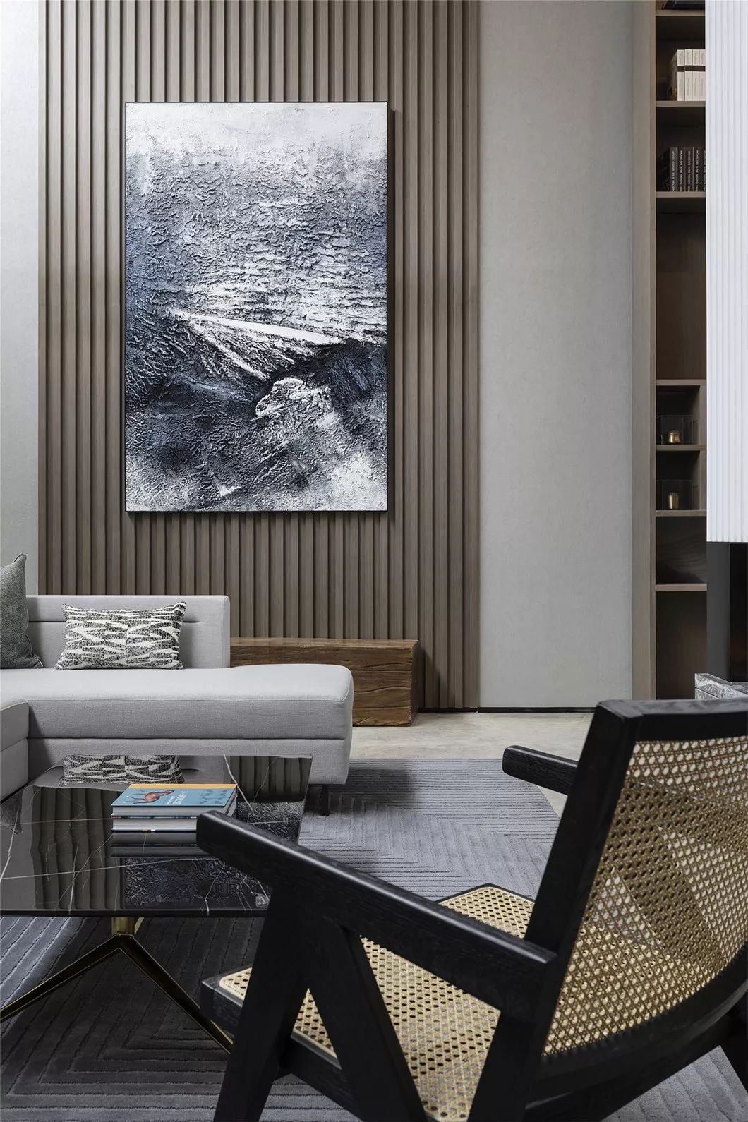 360㎡高级灰别墅 | 围炉夜话，回归本心的感动-67