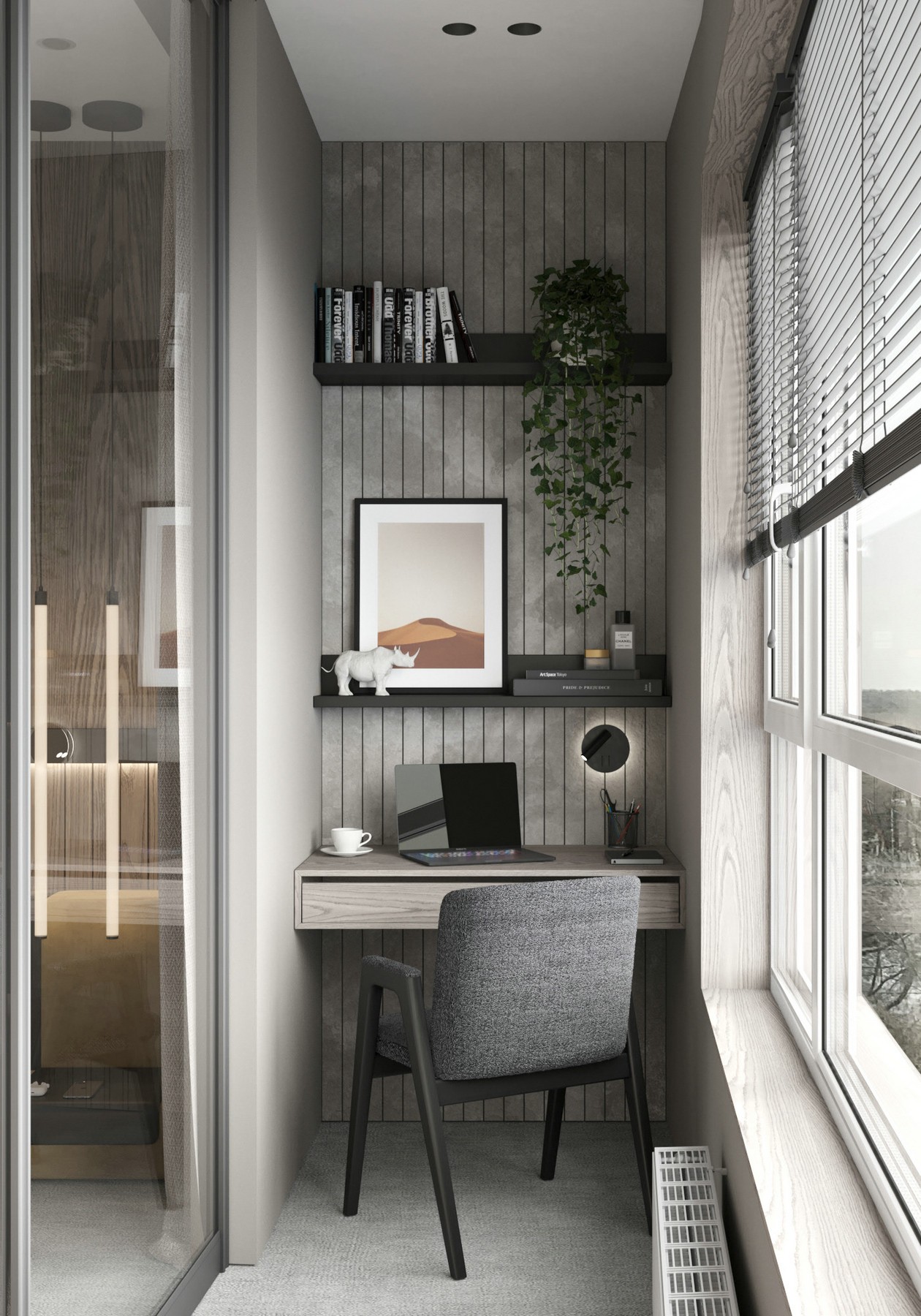 原木与绿色清新惬意居住空间-20