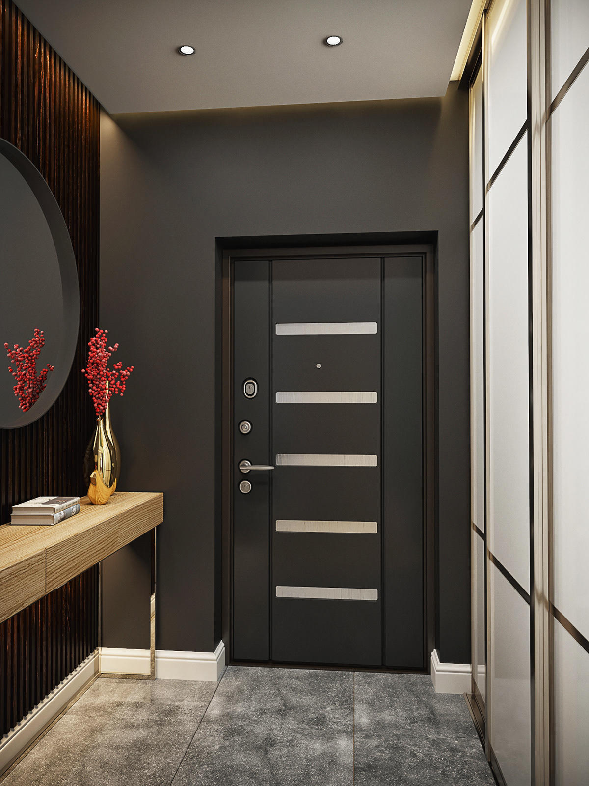 "现代简约风格，打造 2 层别墅舒适客厅厨房空间"-9