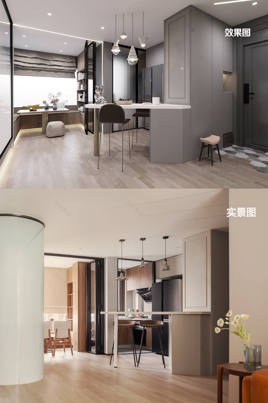 82㎡两居室打造高级质感,科技炫酷的现代北欧风之家-56