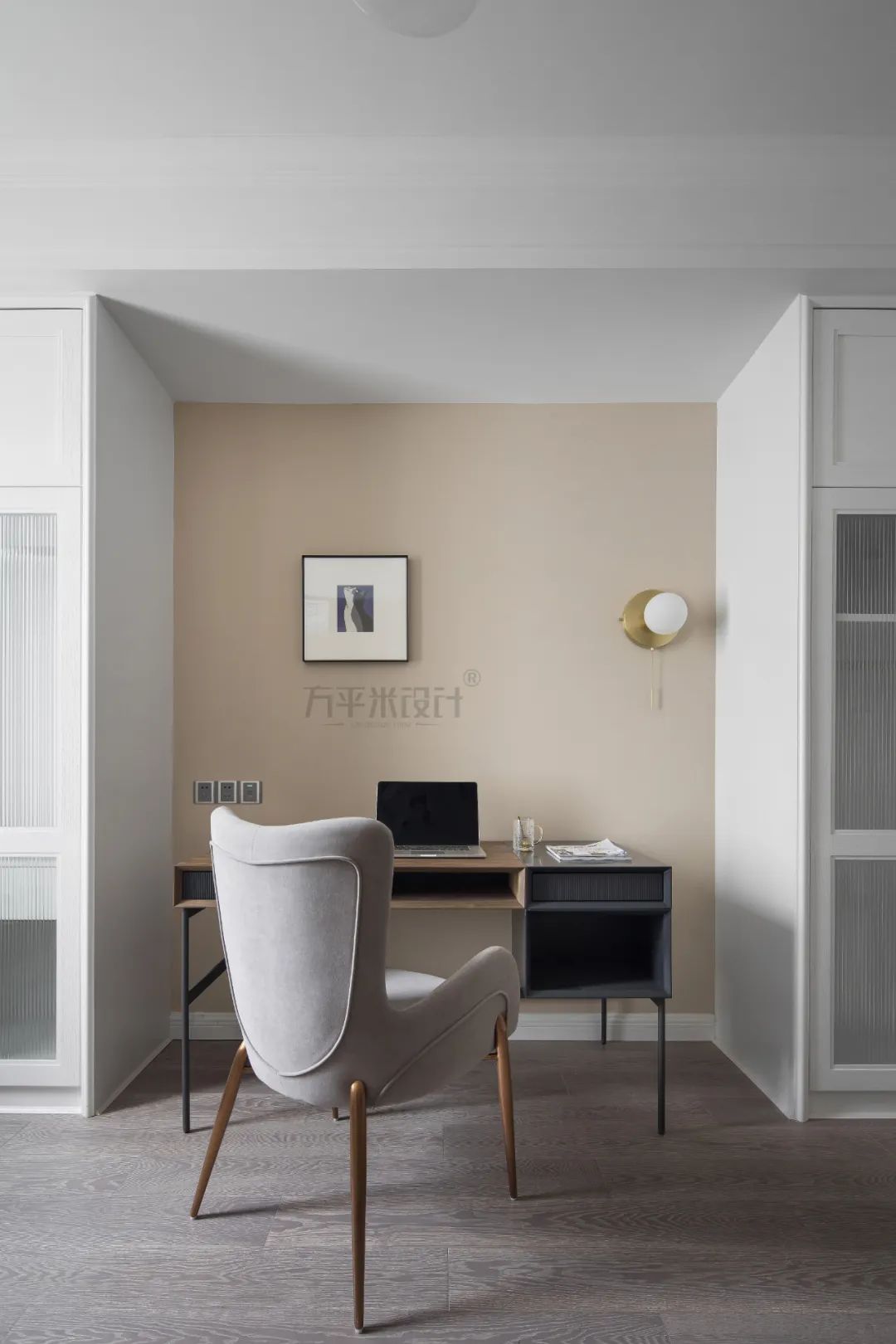 轻美式混搭,粉色温馨的新家设计-66