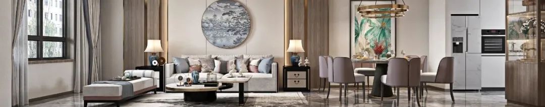 南飞鸿鸿锦城200㎡复式新中式设计丨青马别墅空间设计-23