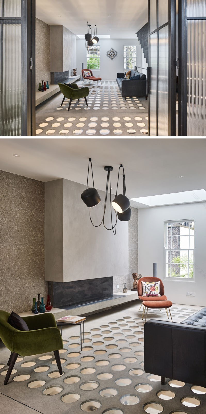 Andy Martin:房子的地板充满了玻璃圆可以让光线穿过下面的地板-2