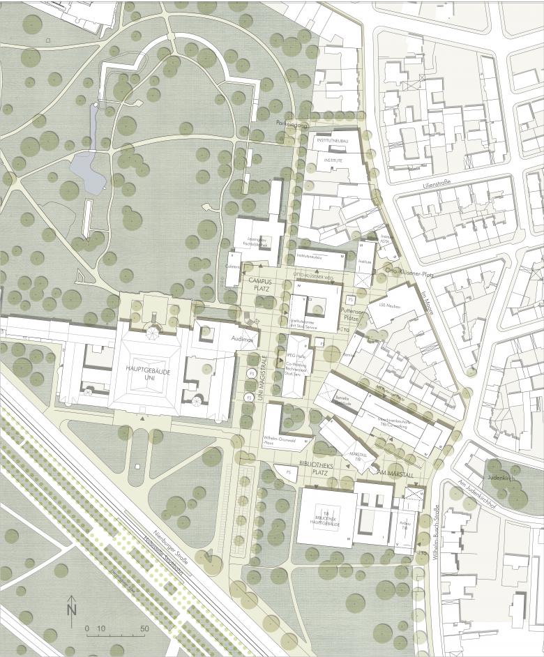 Trojan + Trojan丨Leibniz - Universität Hannover - Entwicklungsstudie Zentrale Bereich und Östlicher Welfengarten丨德国-4