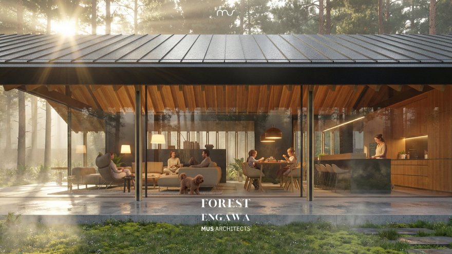 森林缘廊(注:Engawa是日语外来词,常见指房屋与庭院间的走廊,这里FOREST ENGAWA推测是指森林边缘类似廊状的区域,具体含义可能需结合更多语境判断 ) 丨波兰弗罗茨瓦夫丨MUS ARCHITECTS-34