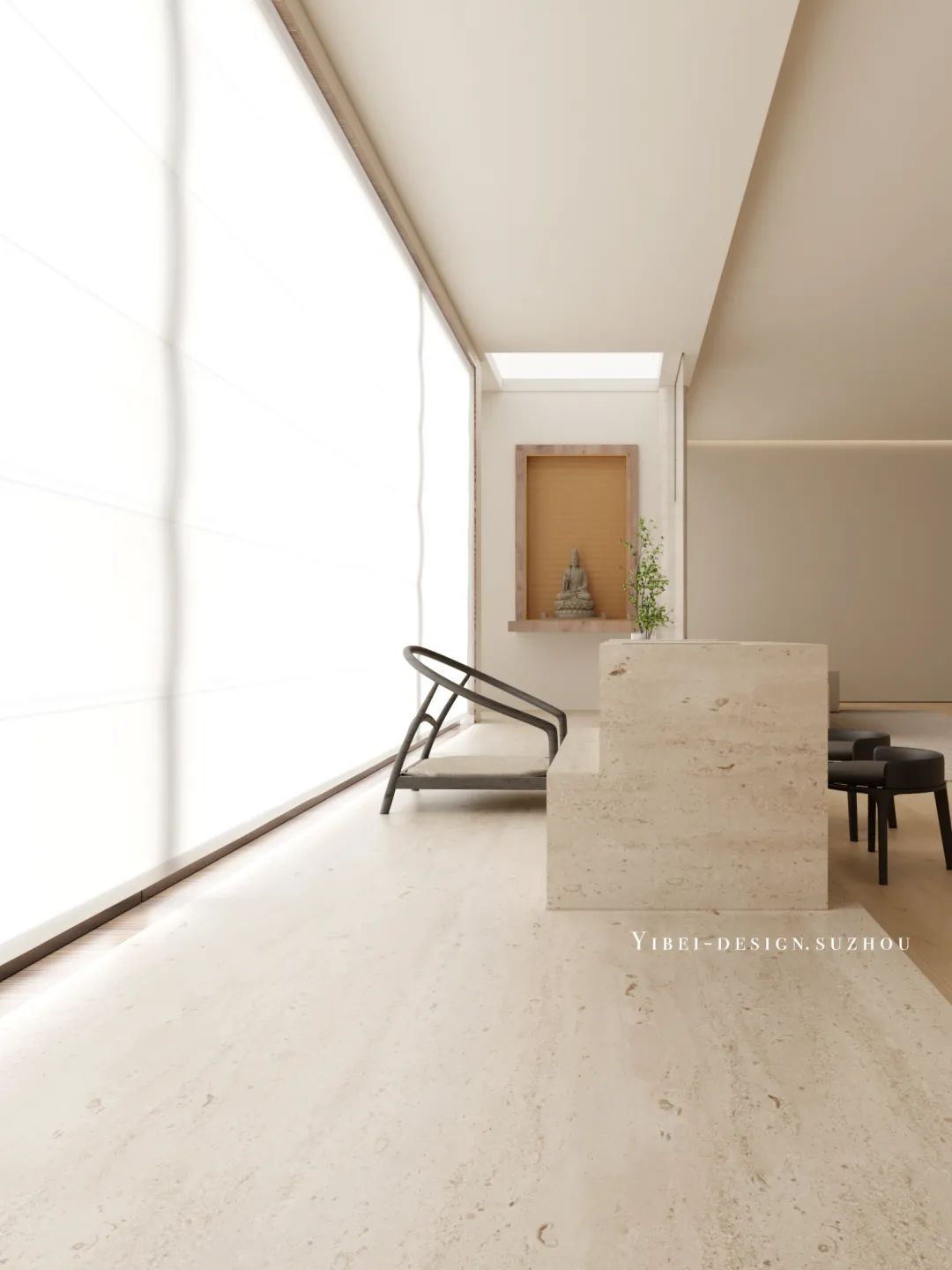 奶油极简,温馨家居的时尚表达丨中国苏州丨YIBEI DESIGN-15