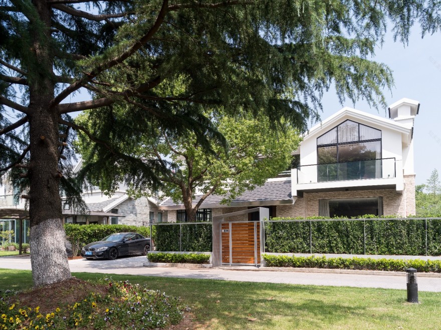 上海 376㎡树屋别墅 | VCDesign 融入自然,打造室内外一体化空间-7