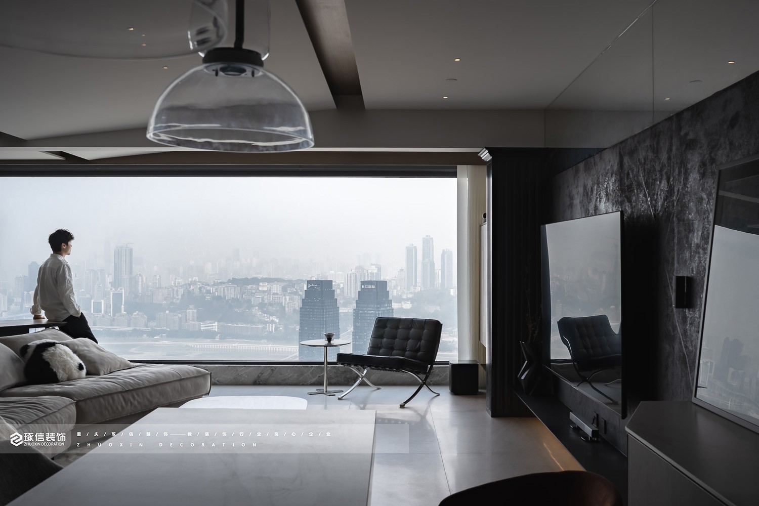 招商云邸 135 平质感现代风丨中国重庆丨琢信装饰-6
