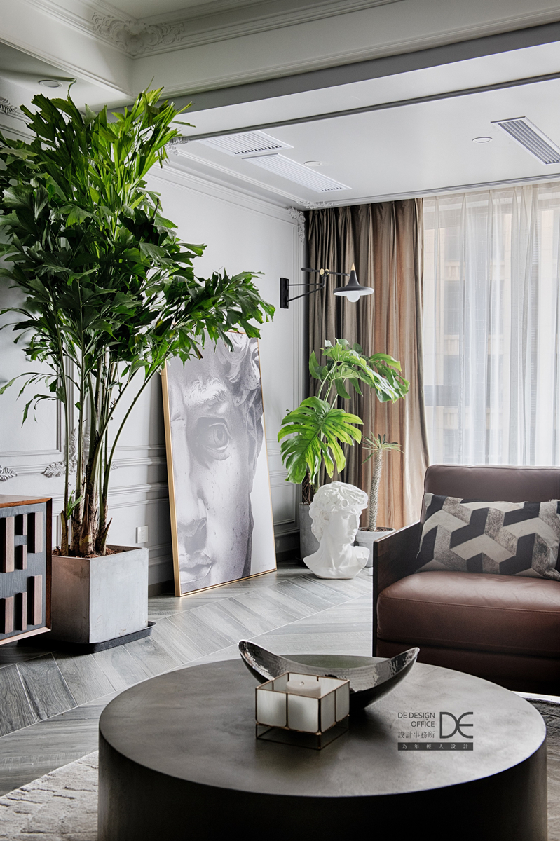 重庆龙湖两江新宸云澜 | 130㎡美式混搭风,鱼骨拼地砖打造高级感-28