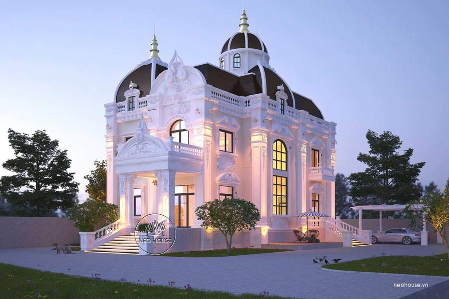 45+ 2层300㎡现代豪华别墅设计案例丨NEOHouse.vn-36