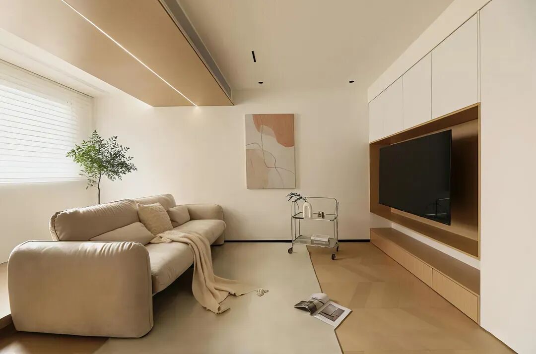 62㎡原木风一居：9万打造退休生活理想家-10