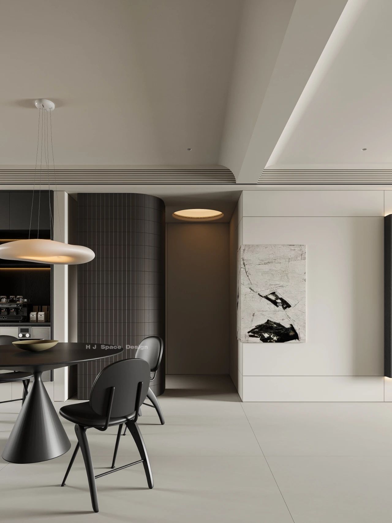 简白轻黑丨逅界空间设计-0