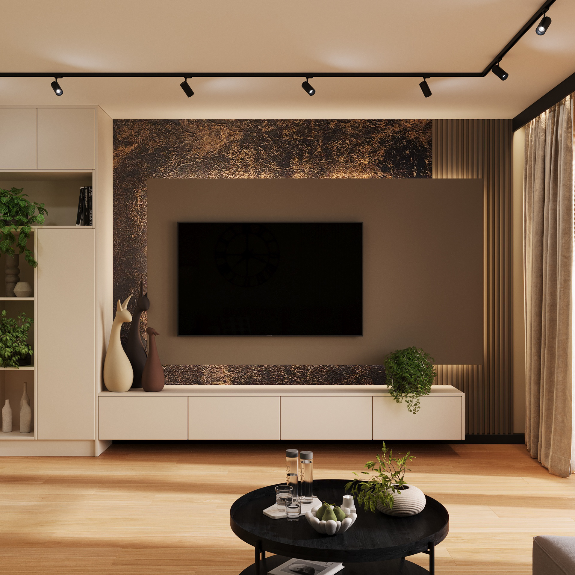 Earthy Elegance两居室公寓可视化项目丨波兰丨@nowakowska_interiors-23