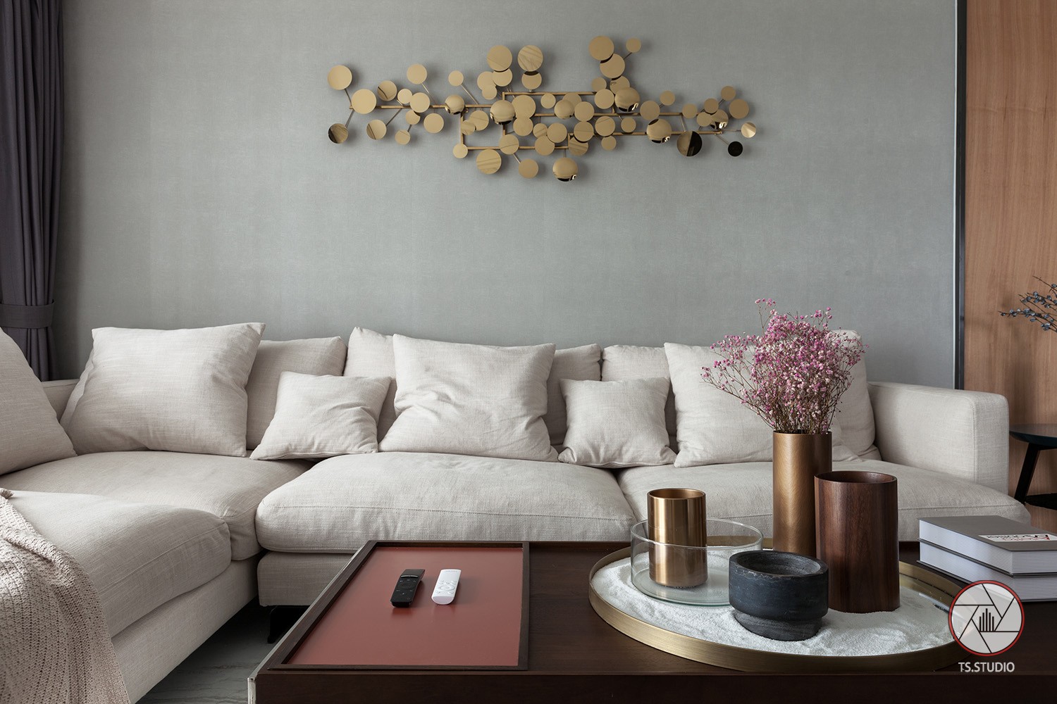 浙江现代轻奢住宅  嘉兴米卡装饰-3