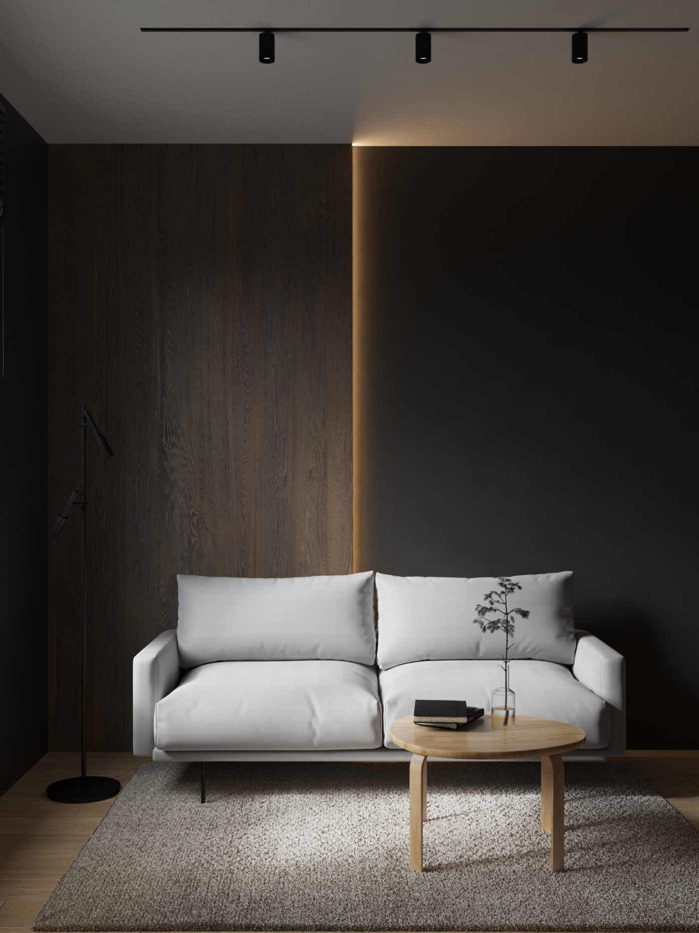 原木与绿色打造清新舒适居住空间-14