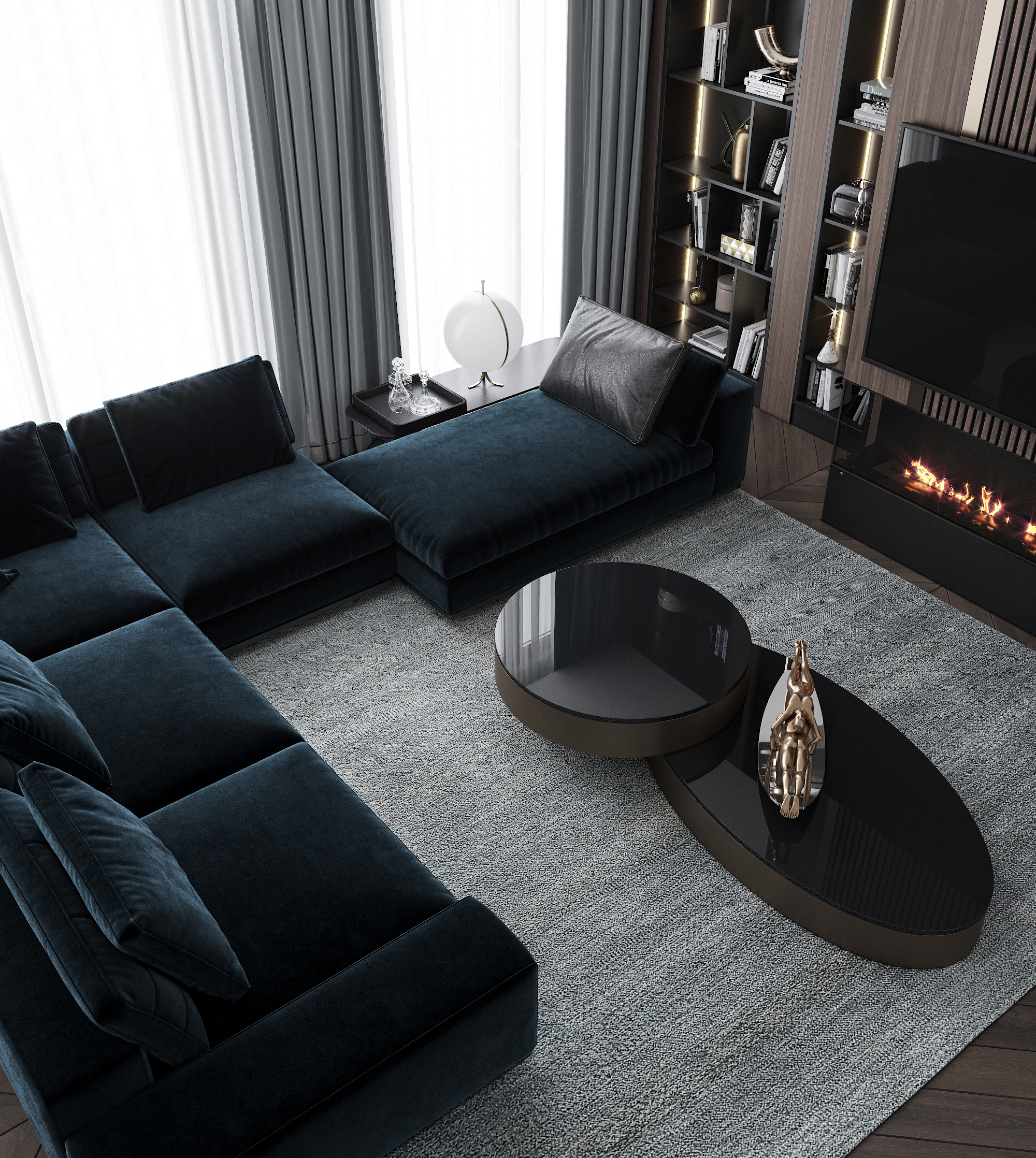 Emaar Square Living Room-3