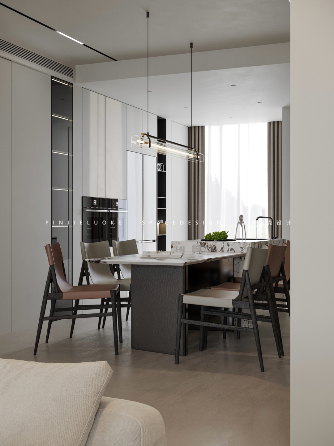 沣水云间 140㎡慵懒氛围住宅设计丨品界洛克-13