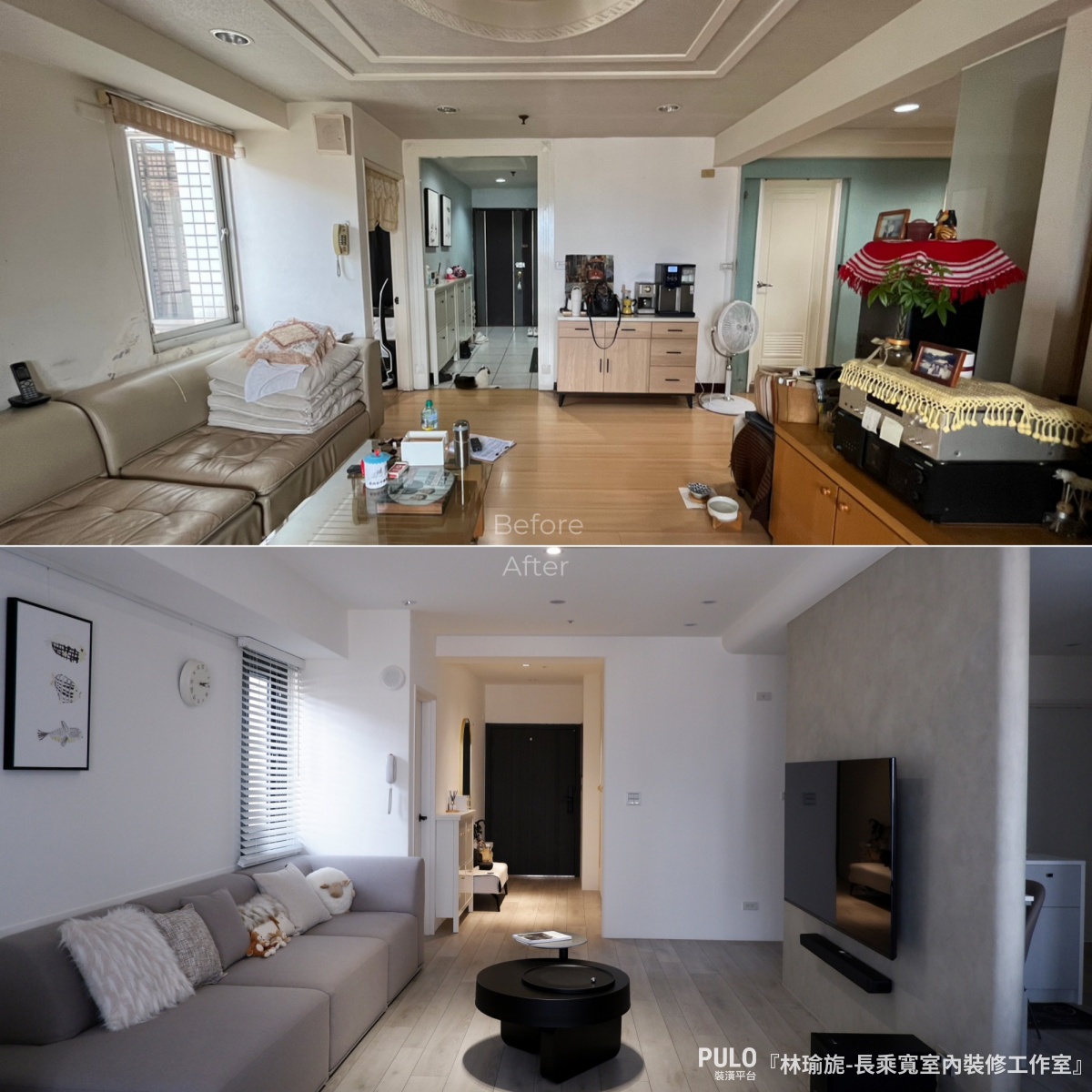 30坪台中老屋翻新,开箱司曼特电视墙设计丨中国台中丨长乘宽室内装修工作室-25