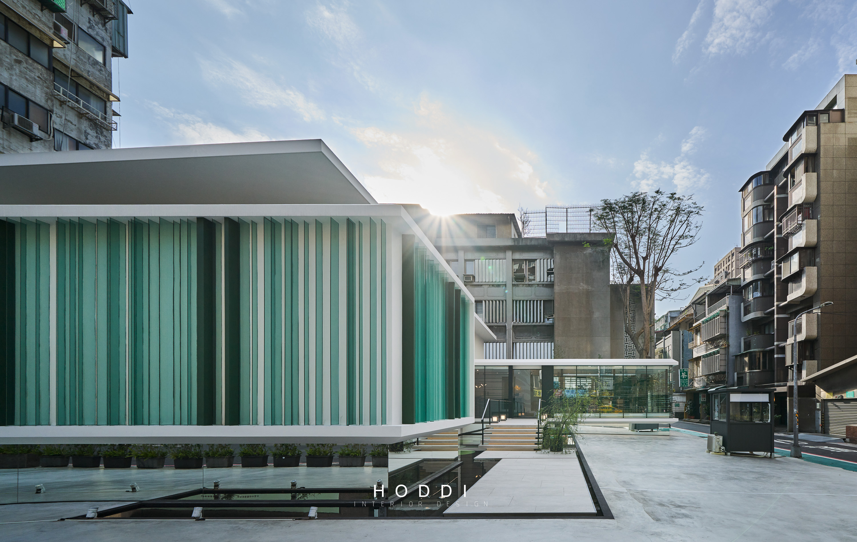 绿意盎然，古树下的茶室设计-2