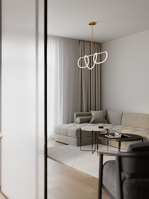 96.61㎡简约风公寓设计 回归家的质朴与纯粹            
            -17