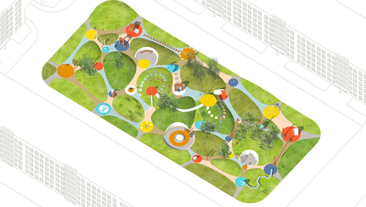 “Новомолоково” 第二阶段舒适级住宅综合体景观设计丨俄罗斯莫斯科丨Megabudka 建筑事务所-46